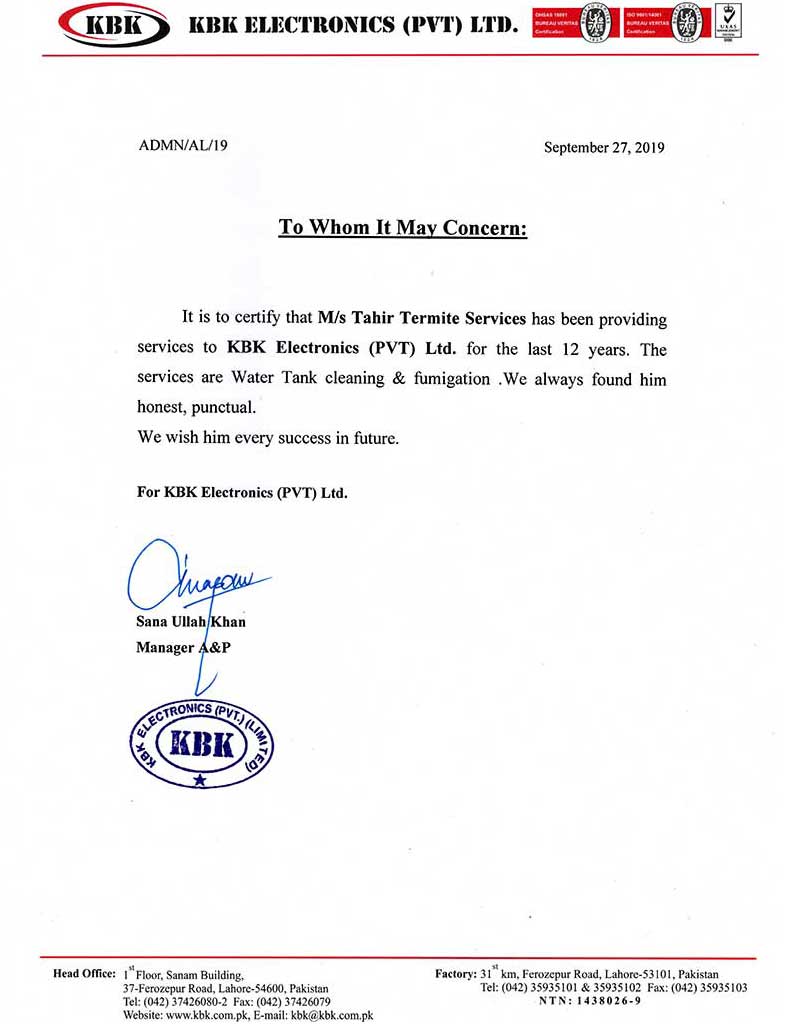 KBK certificate